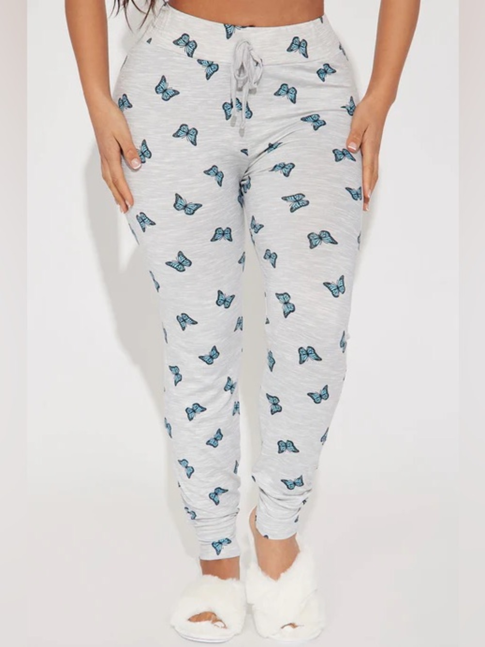 Fashion Nova Floating On PJ Jogger - 🩶🩵